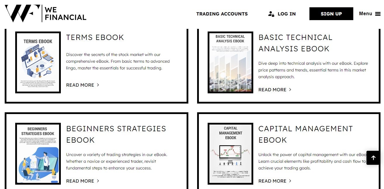 We Financial Educational Materials
